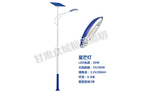 秦安太阳能路灯核心技术参数解读